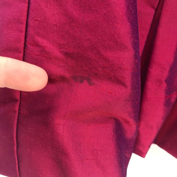 Nicole Miller Collection Dress Womens 6 Iridescent Pink Strapless Cocktail Y2K - Picture 11 of 12